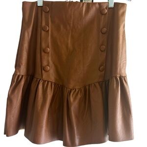 Venti6 brown mini skirt, NWT, 80’s vintage, Size Medium